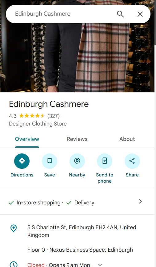 Edinburgh Cashmere DC Classic Check after months of wear